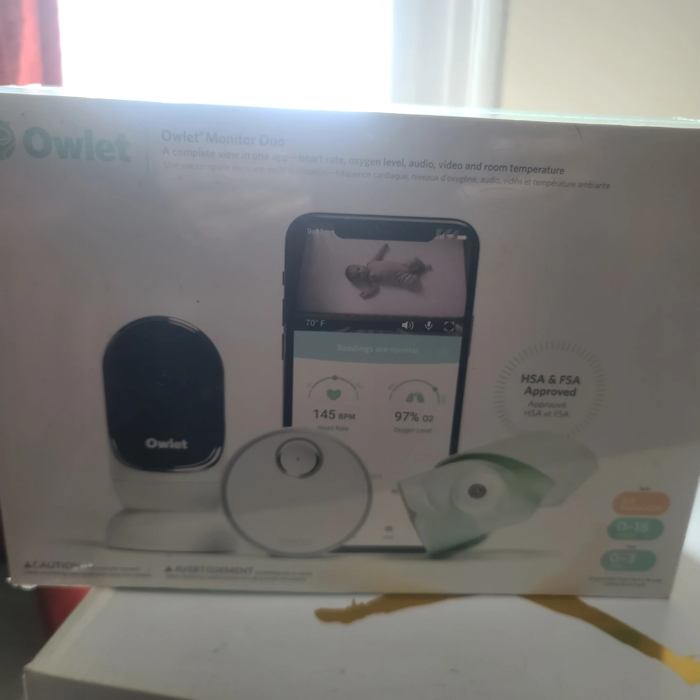 Owlet Monitor Duo Baby Heart Rate & Oxygen Monitor - photo 2