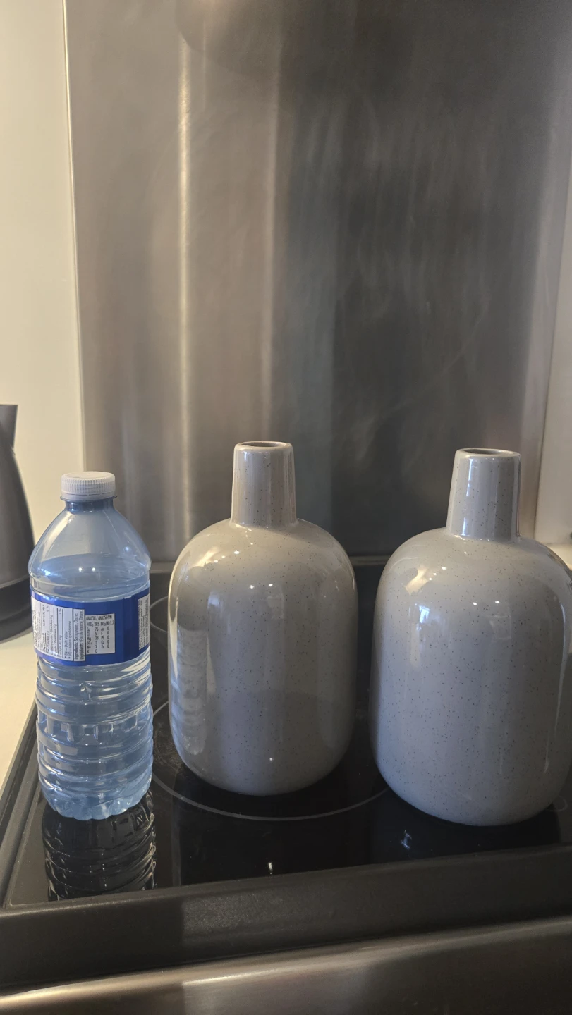 New - all of 2 Ceramic Speckled Vases - photo 2