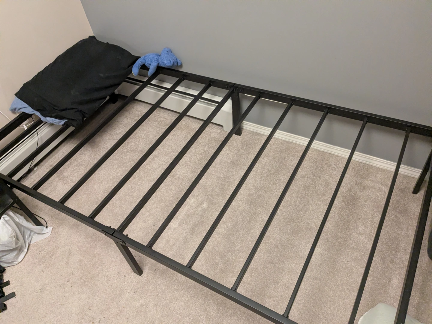 Black Metal Bed Frame TWIN SIZE