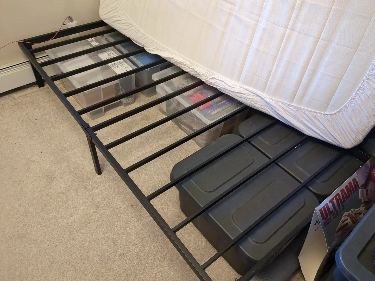 Black Metal Bed Frame TWIN SIZE - photo 2