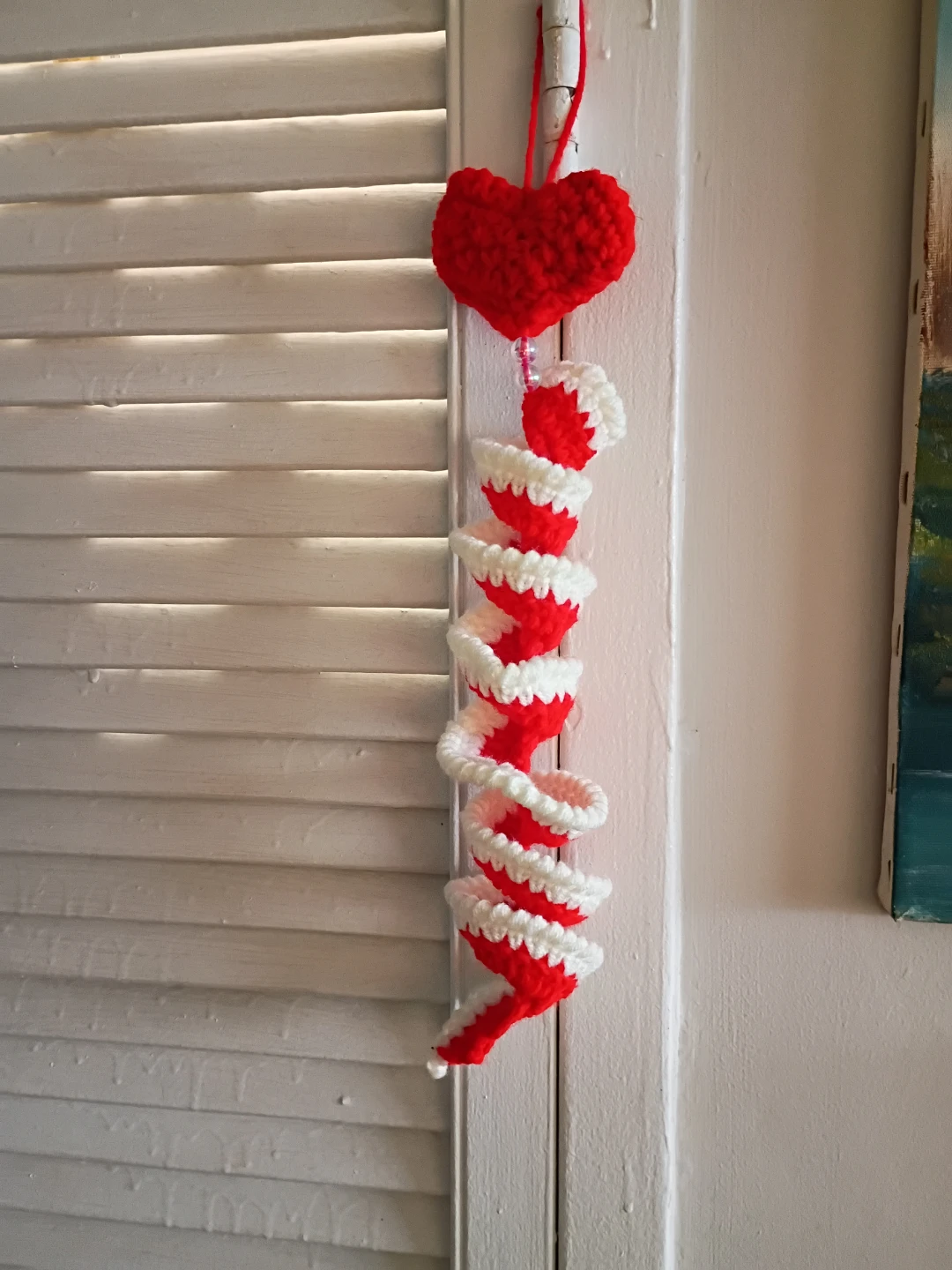 Crocheted Heart Spiral Wall Hanging 🧡 - photo 2