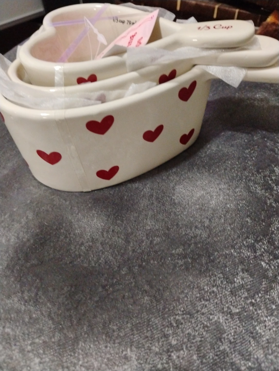 🏆"Ceramic Heart Measuring Cups