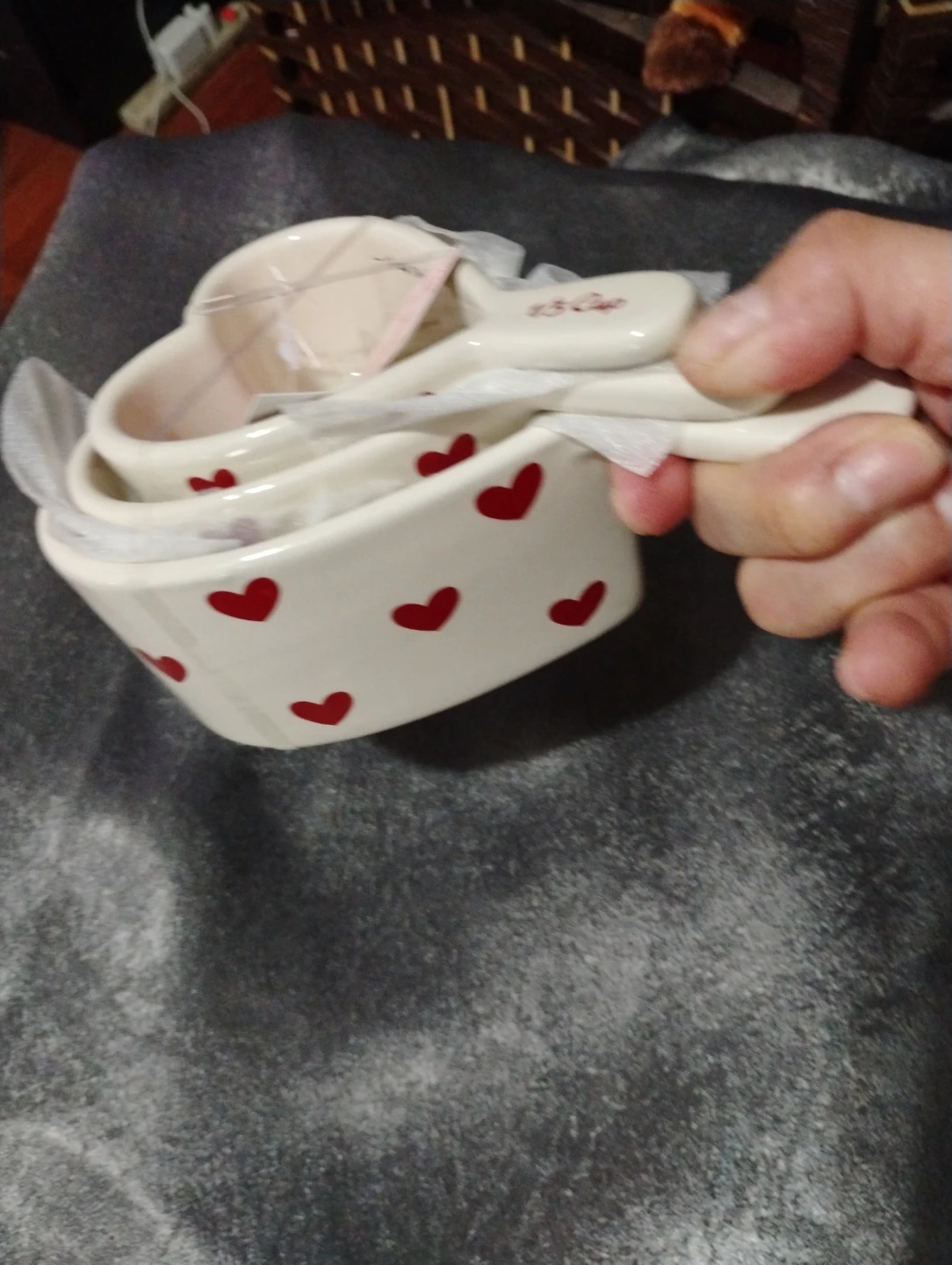 🏆"Ceramic Heart Measuring Cups - photo 2