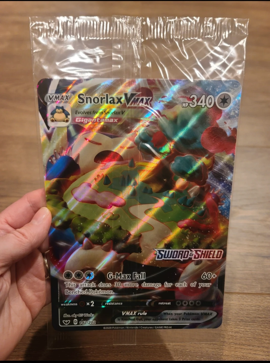 Giant Snorlax VMAX Pokémon Card sealed