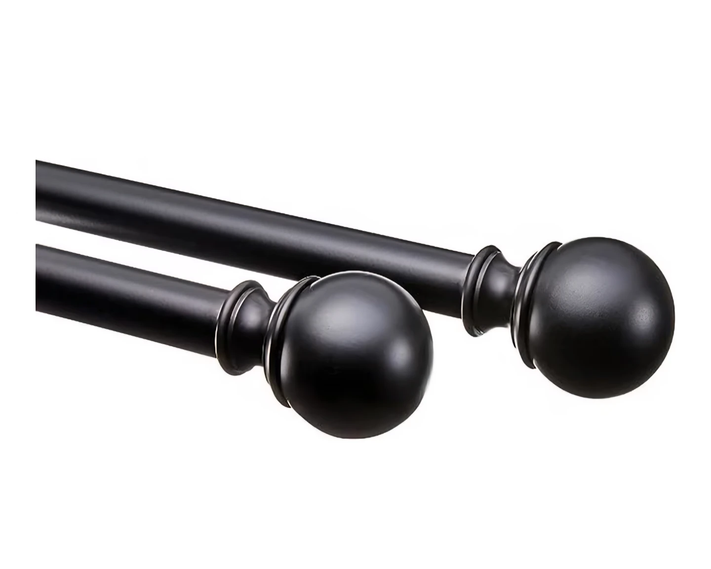 NEW Curtain Rod 72-144 inch Black