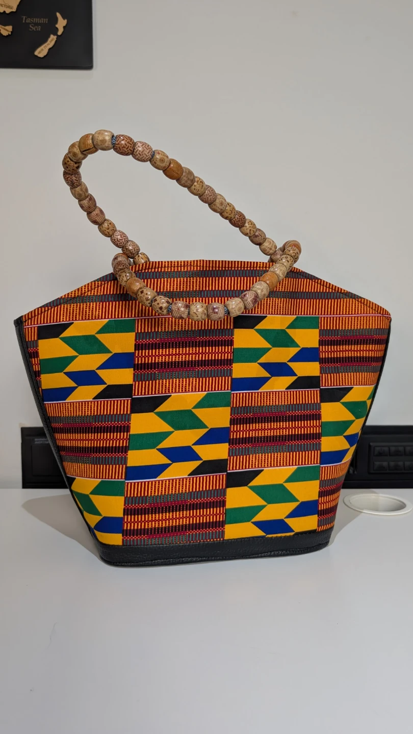 Colorful African Print Tote Bag - photo 5