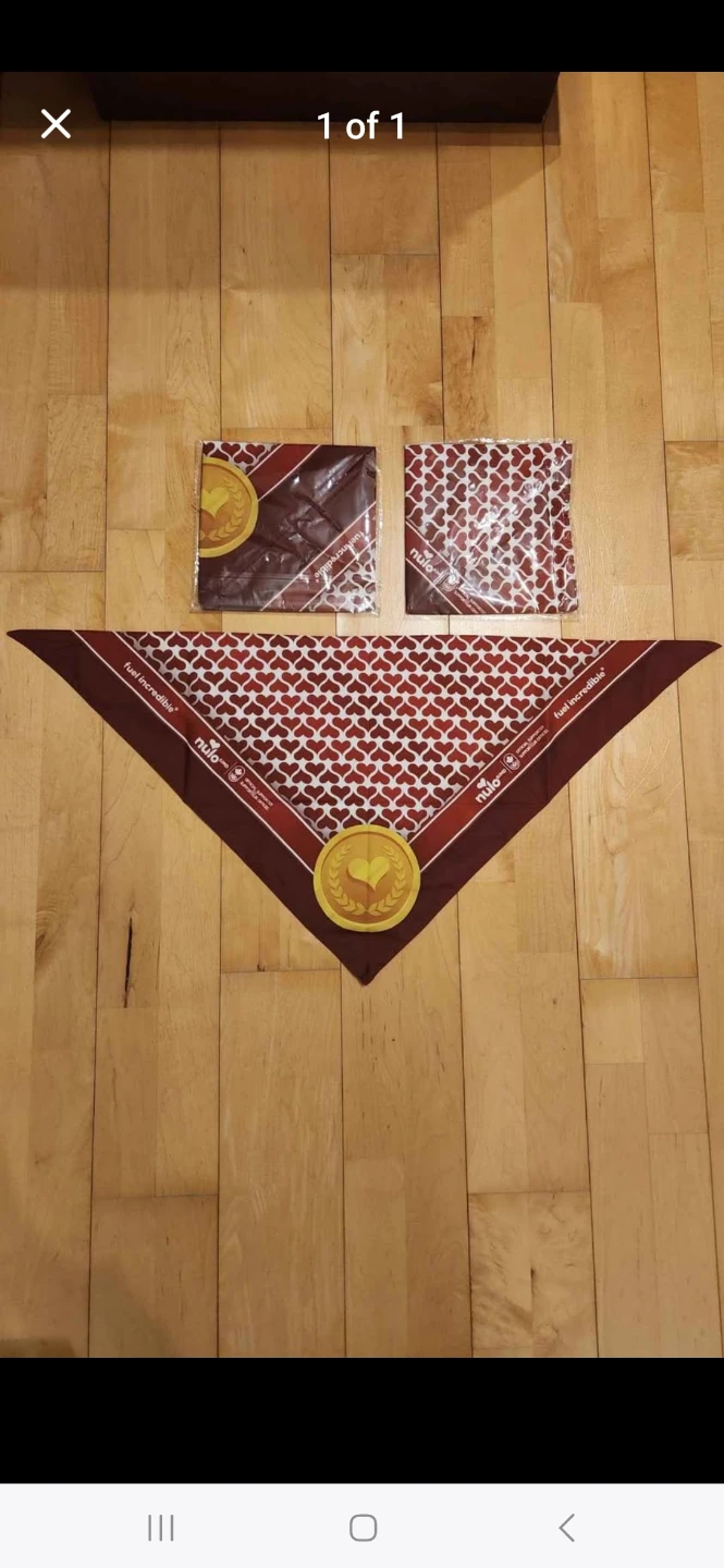 Dark Red Burgandy Dog, Pet Gold Metal Bandanas