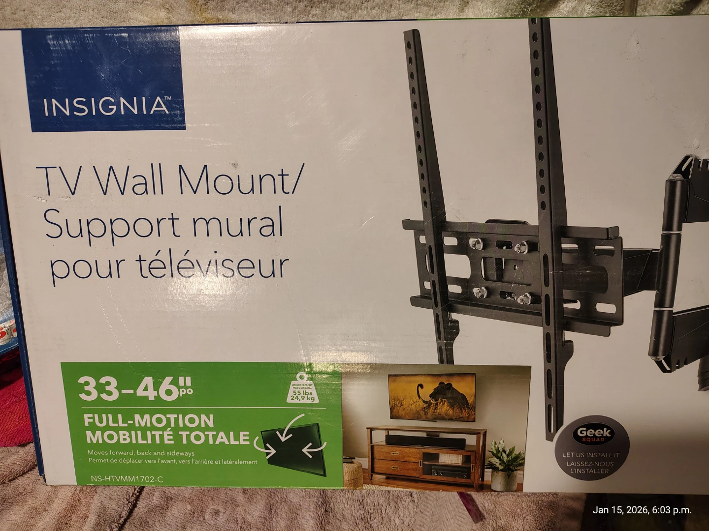 Full Motion TV Wall Mount 33-55 inch