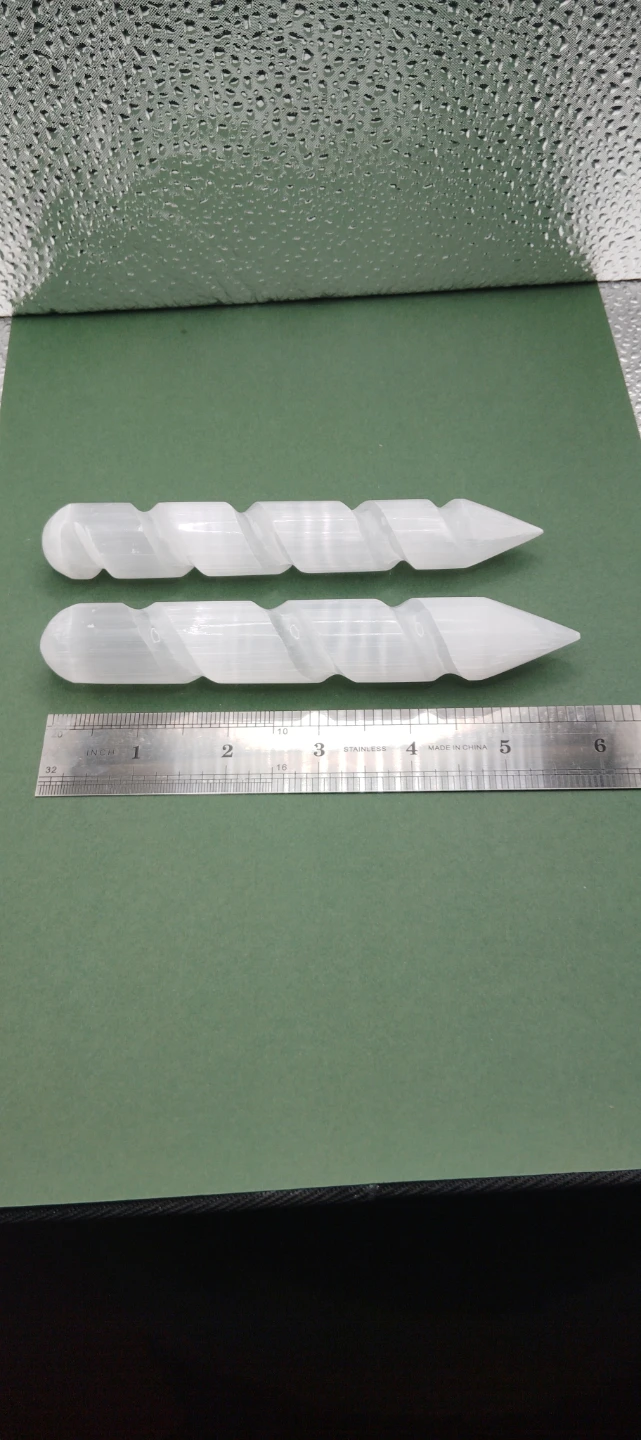 Selenite Crystal Wands (Set of 2)