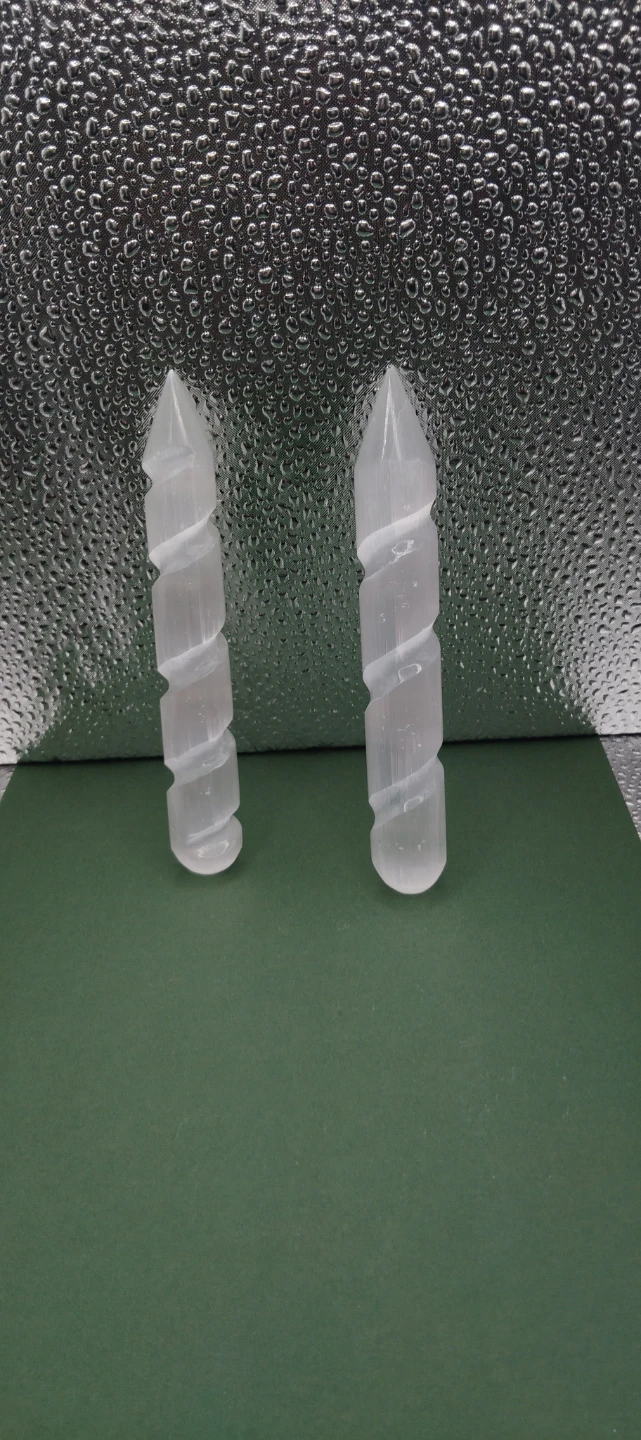 Selenite Crystal Wands (Set of 2) - photo 2