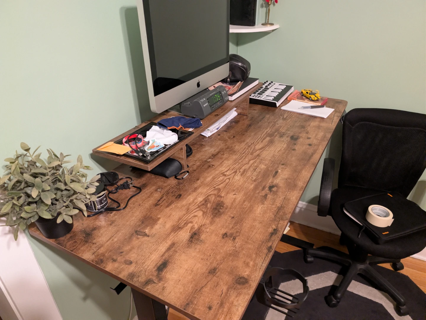 FLEXISPOT Standing Desk 55 x 24 Inch Rustic Top with Riser - photo 4