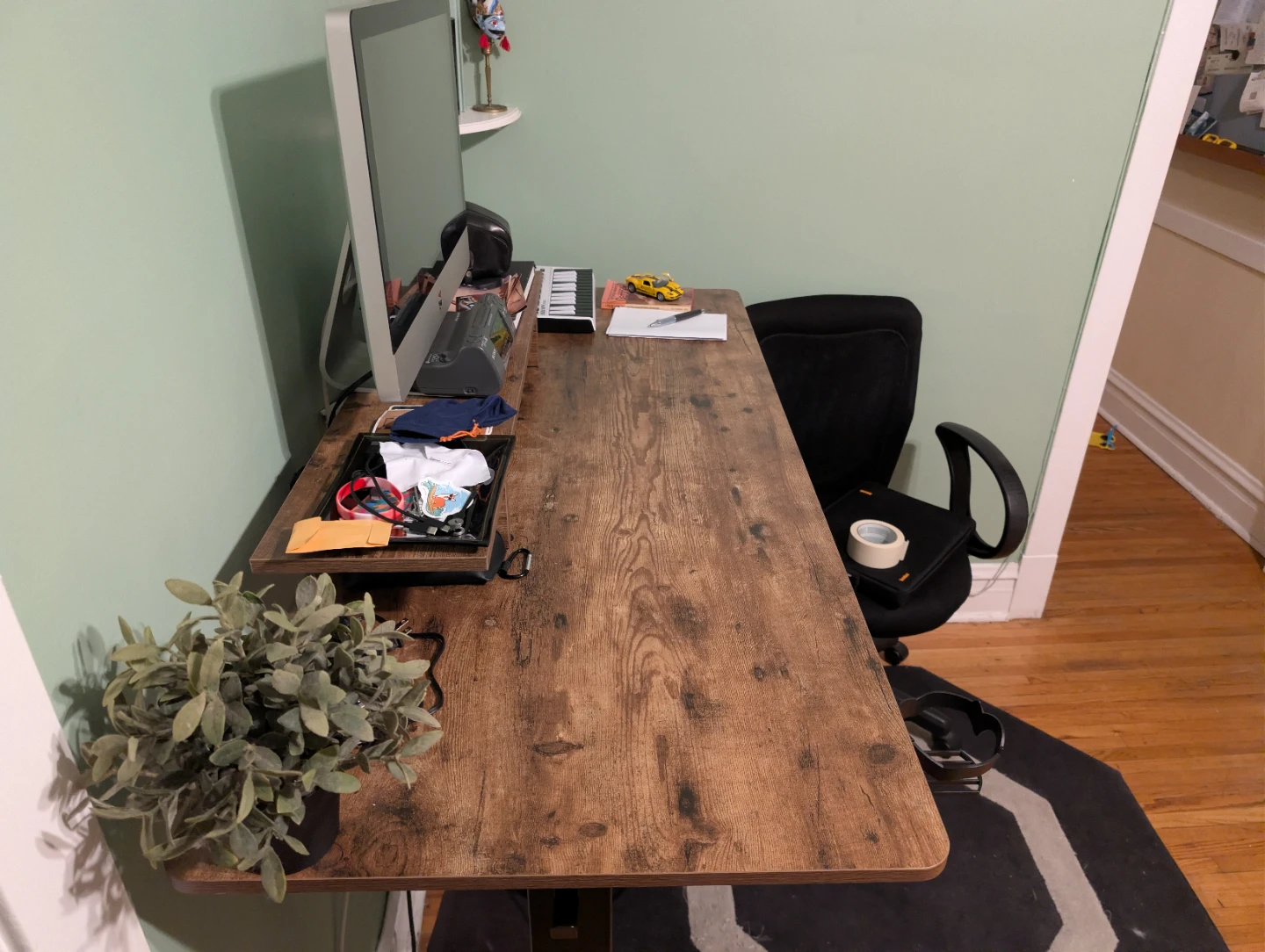 FLEXISPOT Standing Desk 55 x 24 Inch Rustic Top with Riser - photo 5