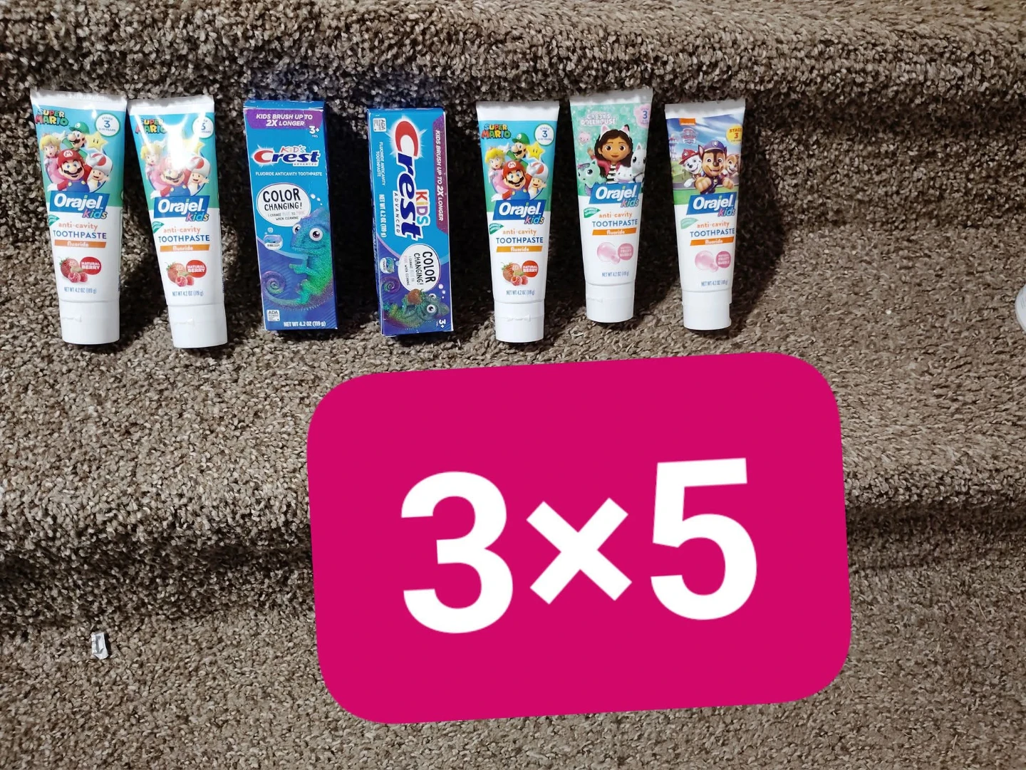 Orajel Kids Anti-Cavity Toothpaste - 5 Pack