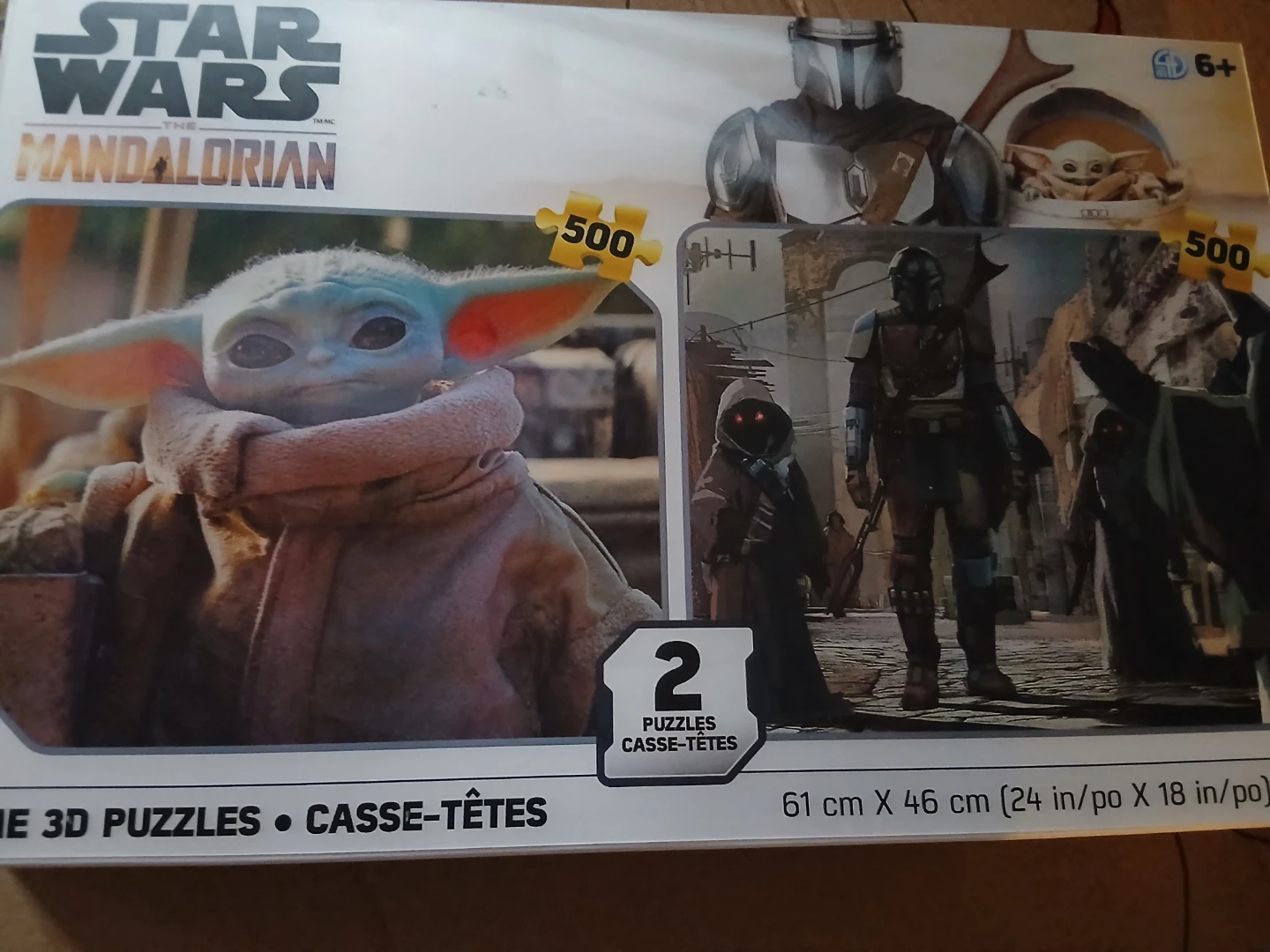 Star Wars The Mandalorian 2x 500 Piece Puzzles