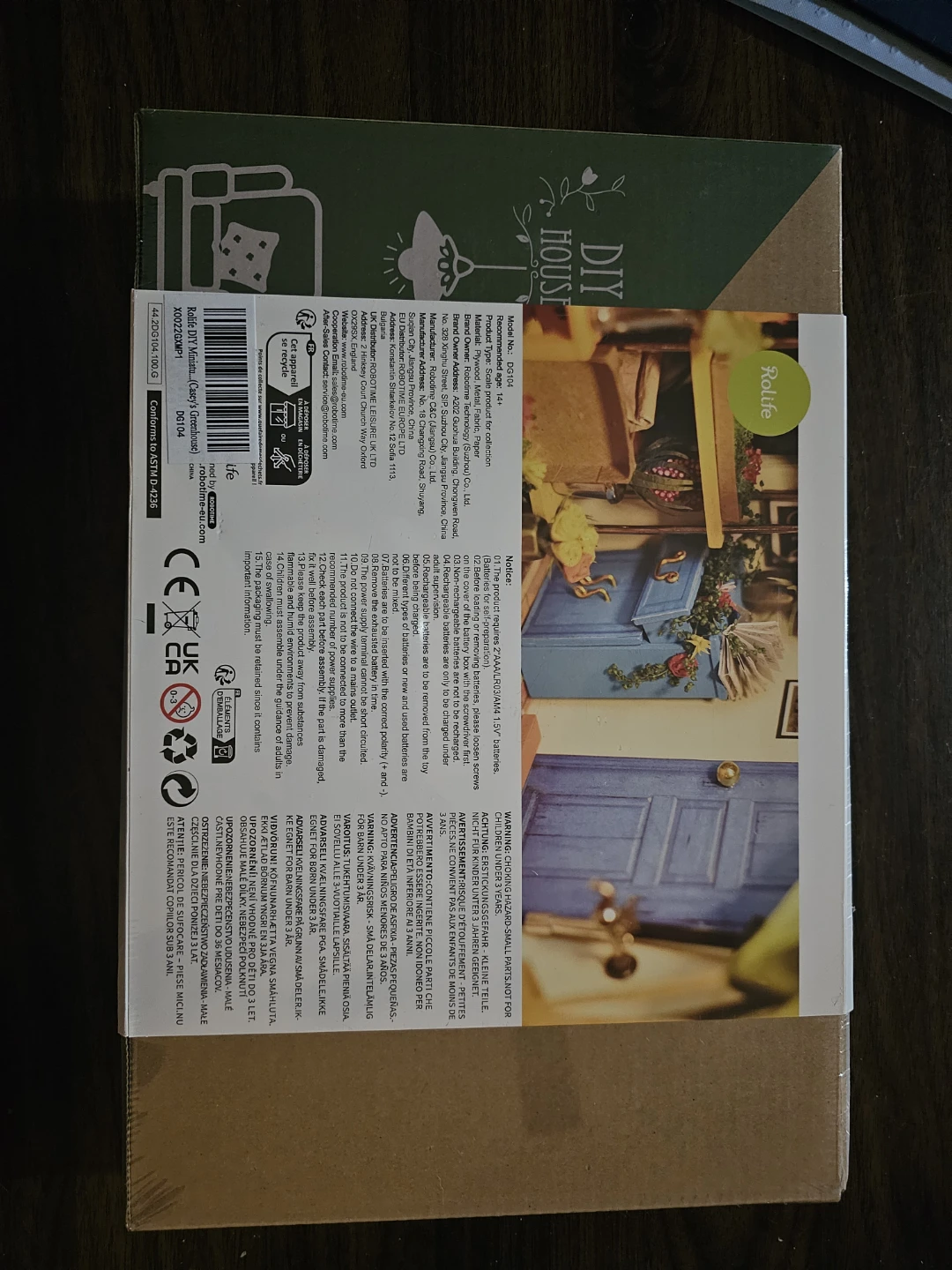 DIY Miniature House Cathy's Flower House Kit - photo 2