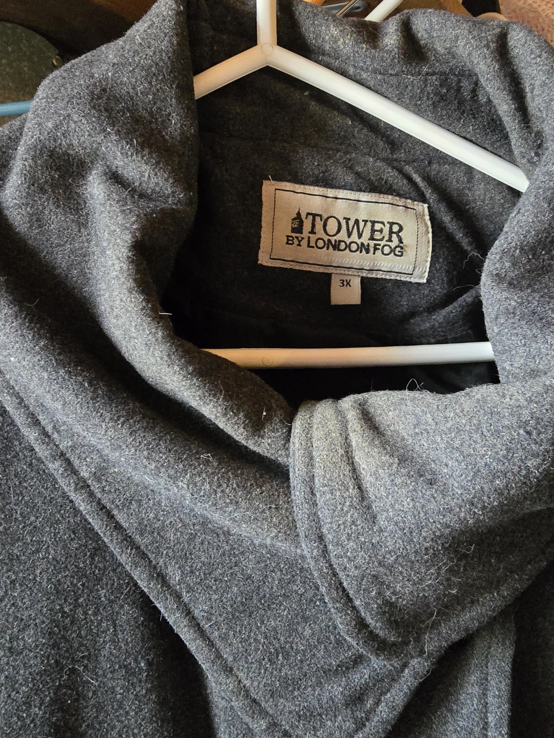 Tower by London Fog Women's Peacoat - Grey - Size 3X 🏆 - photo 2