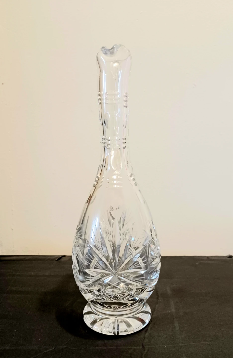 Pinwheel Mid Century Belgian Brilliant Cut Crystal Pitcher - photo 4