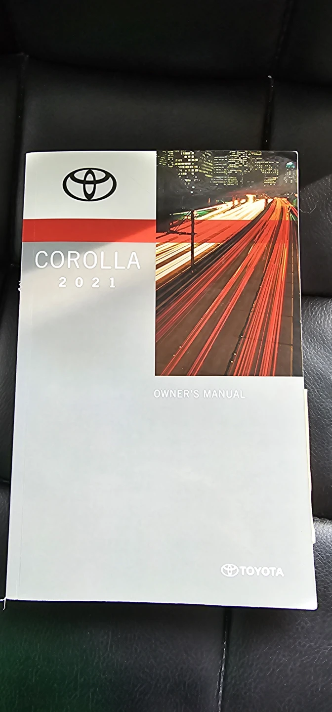 2021 Toyota Corolla Owner's Manual