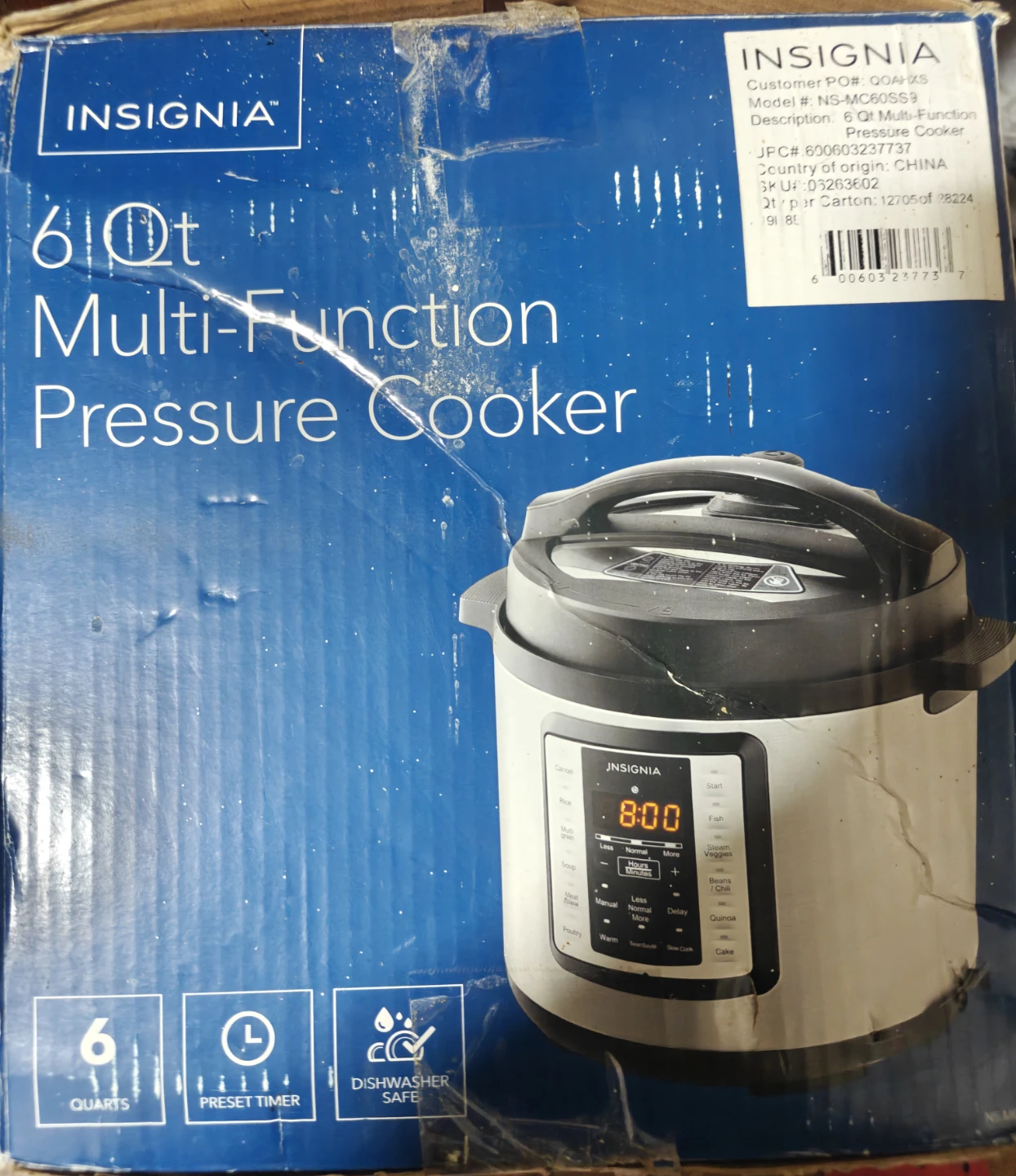 Insignia 6 Qt. Multi-Function Pressure Cooker🥕 - photo 4