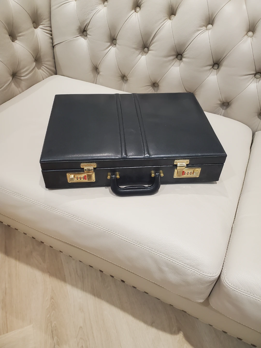 Black Attache Briefcase with Combination Locks