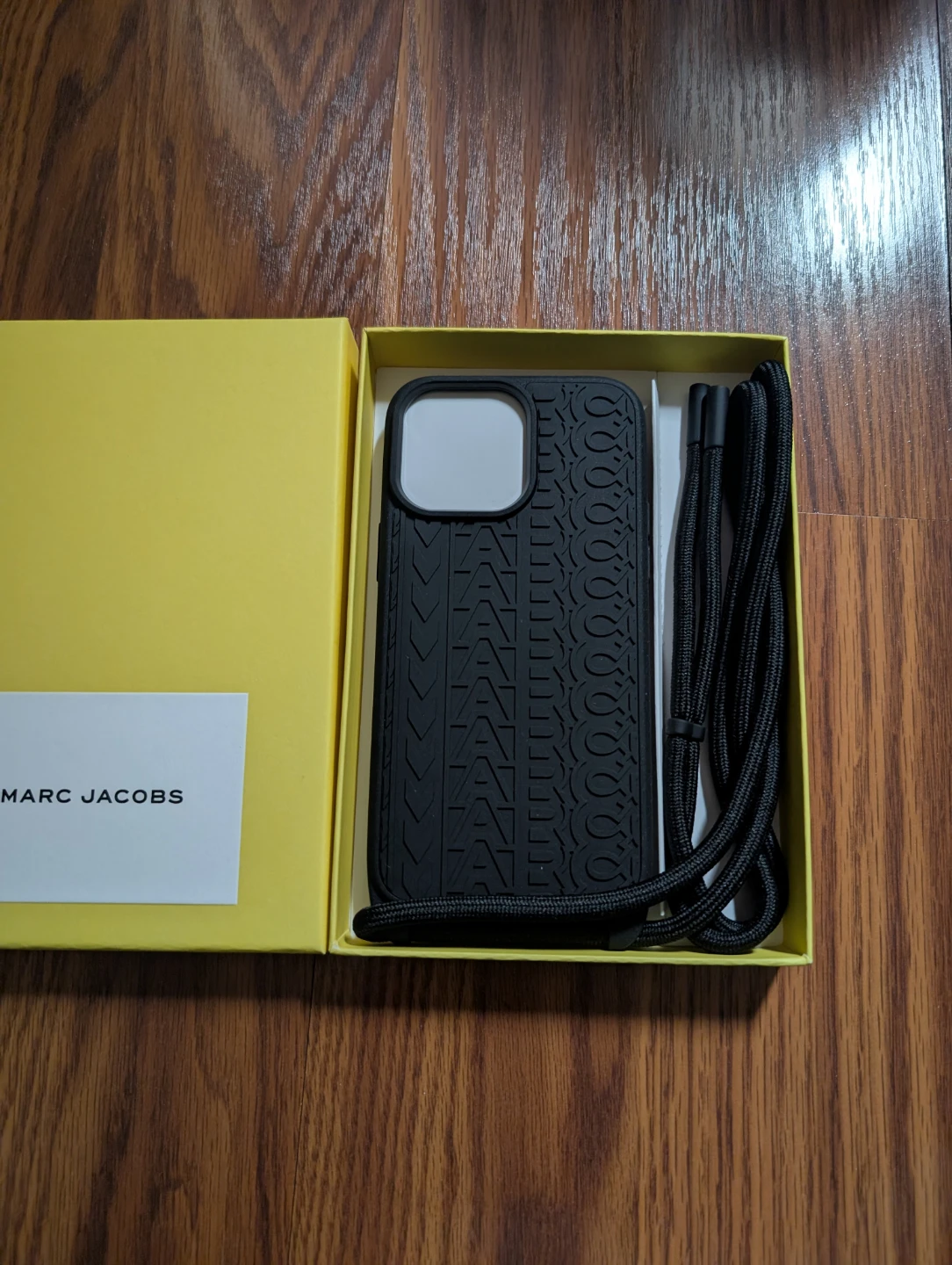 Marc Jacobs Black iPhone Case with Strap