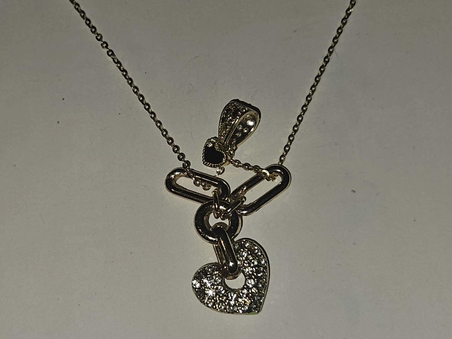 24k Gold plated Necklace with 24k solid gold pendant