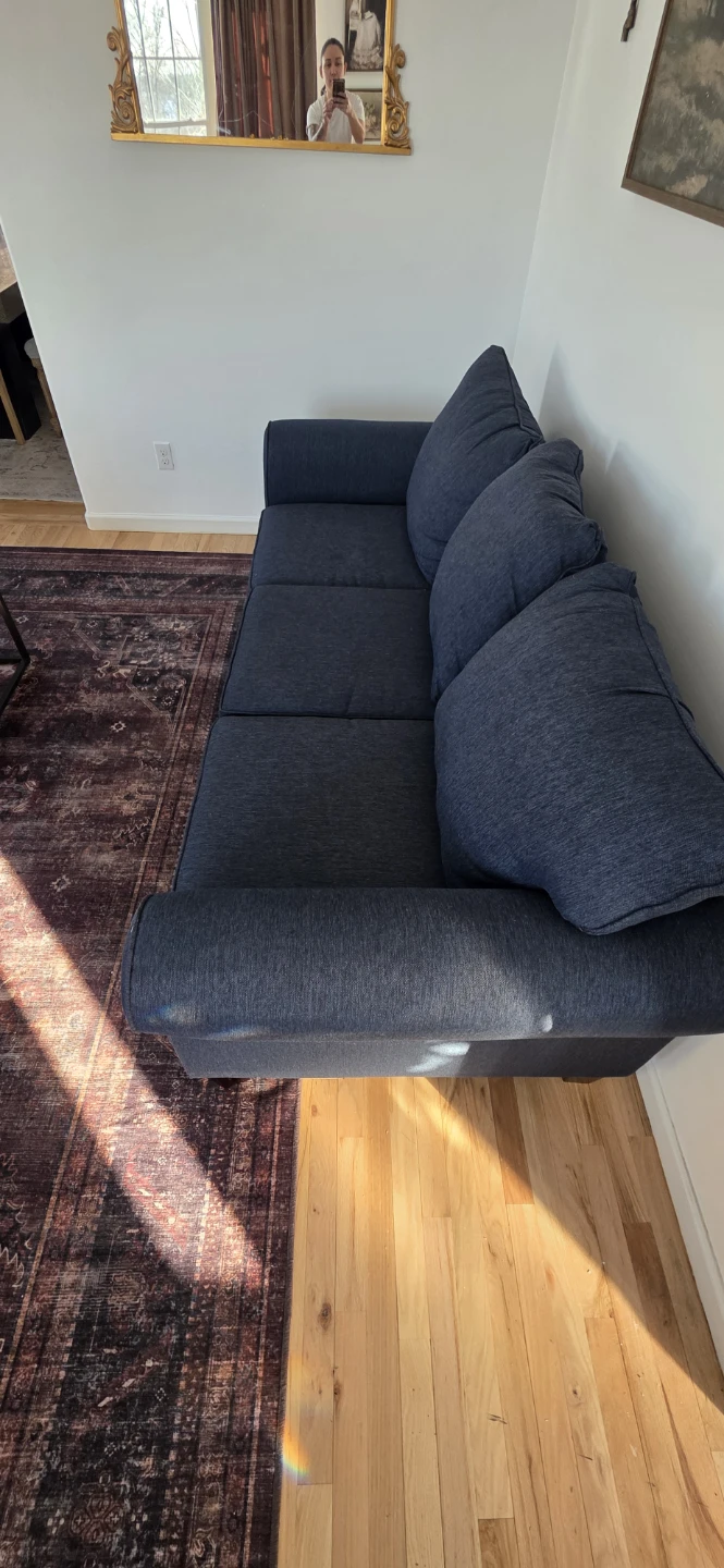 2 Dark Blue Sofa - photo 4