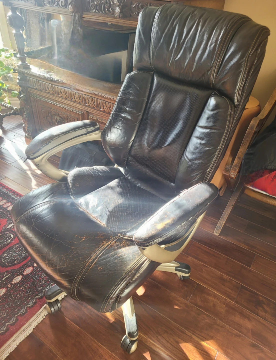 🏆Brown Leather Executive Office Chair🏆