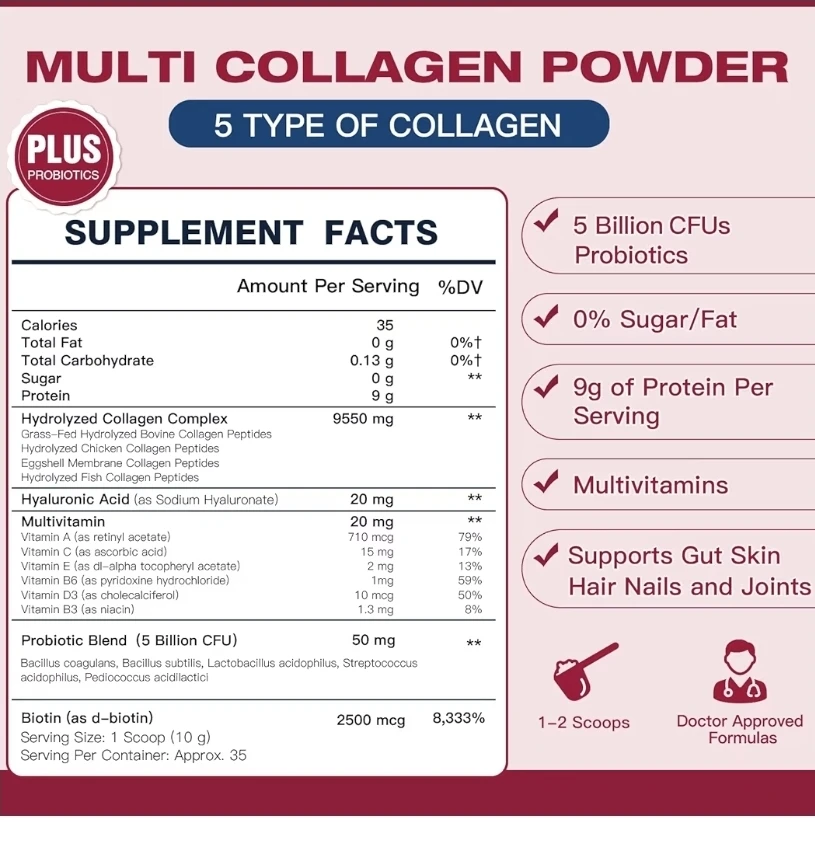 🥕Dr. Foster Multi Collagen Peptides Powder - photo 4