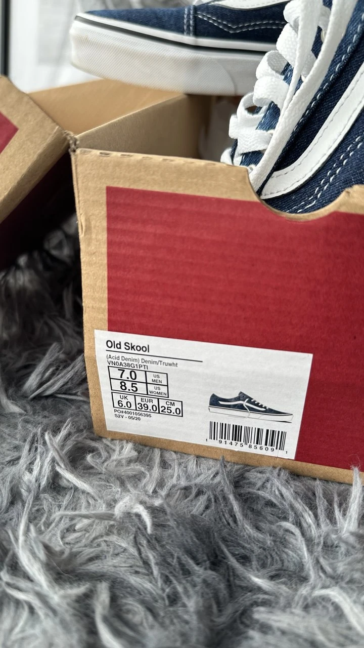 Vans Old Skool sneakers in Acid Denim Wash  - 8.5 W/7 M - photo 3