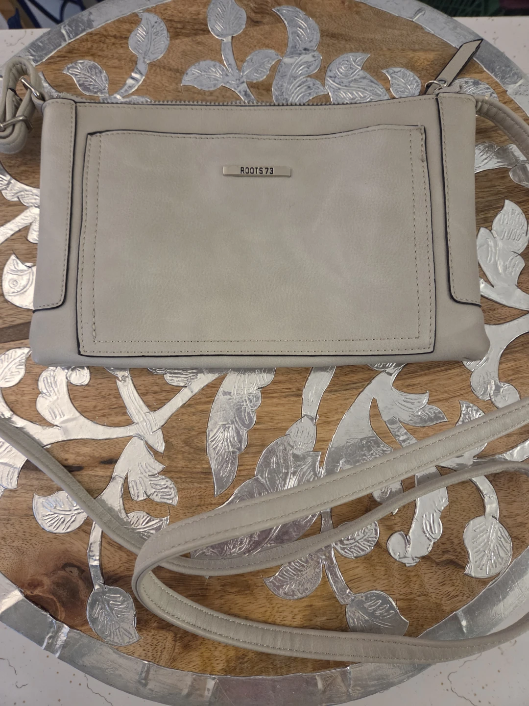 ROOTS 73 Tan Crossbody Bag