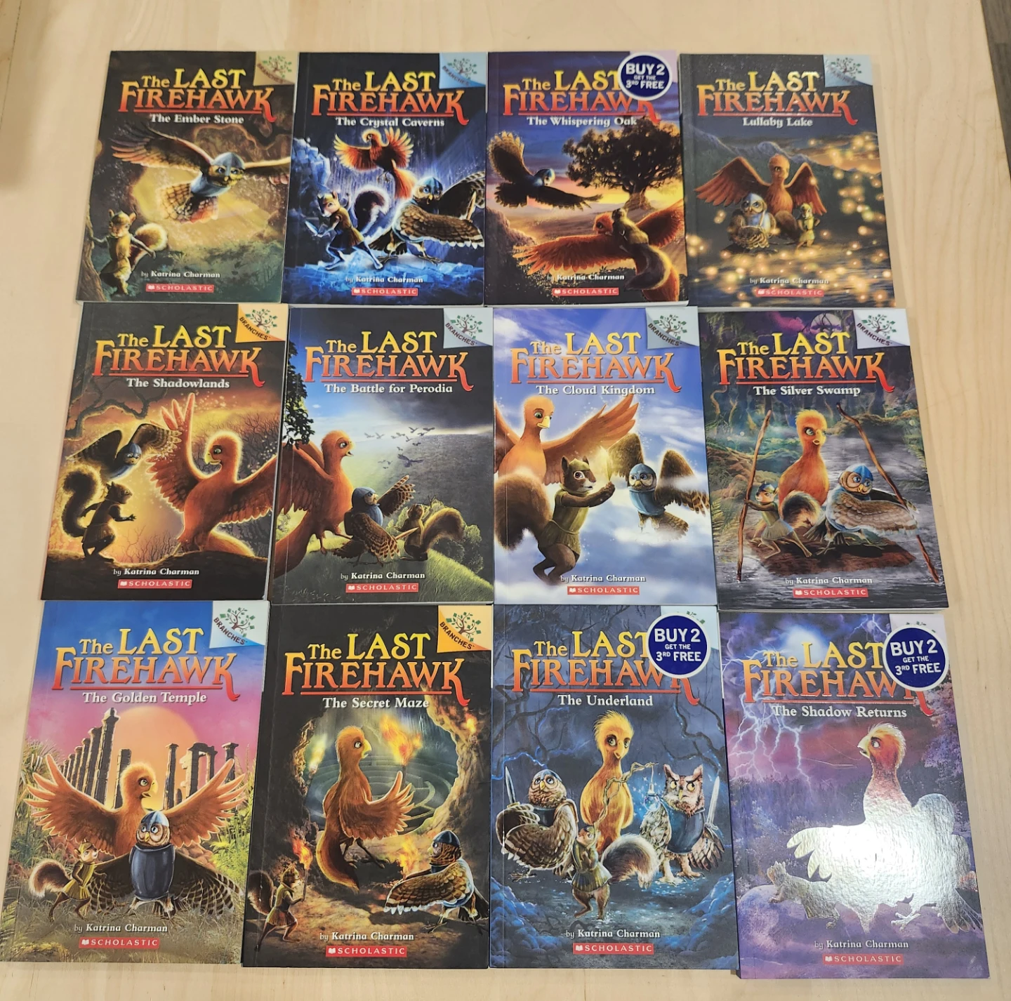 The Last Firehawk Book Series by Katrina Charman (Books 1-12)
