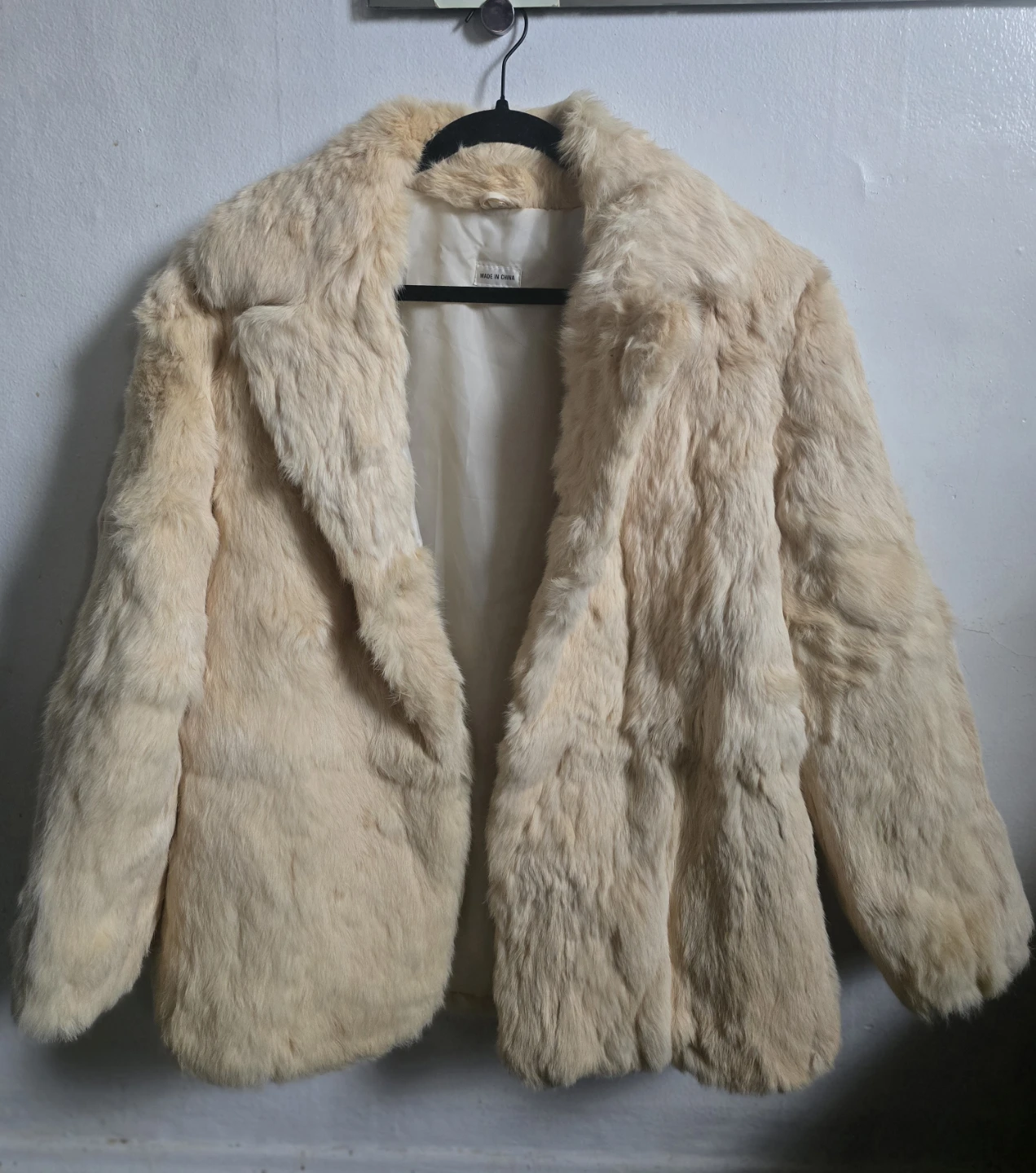 Cream Faux Fur Jacket - photo 2