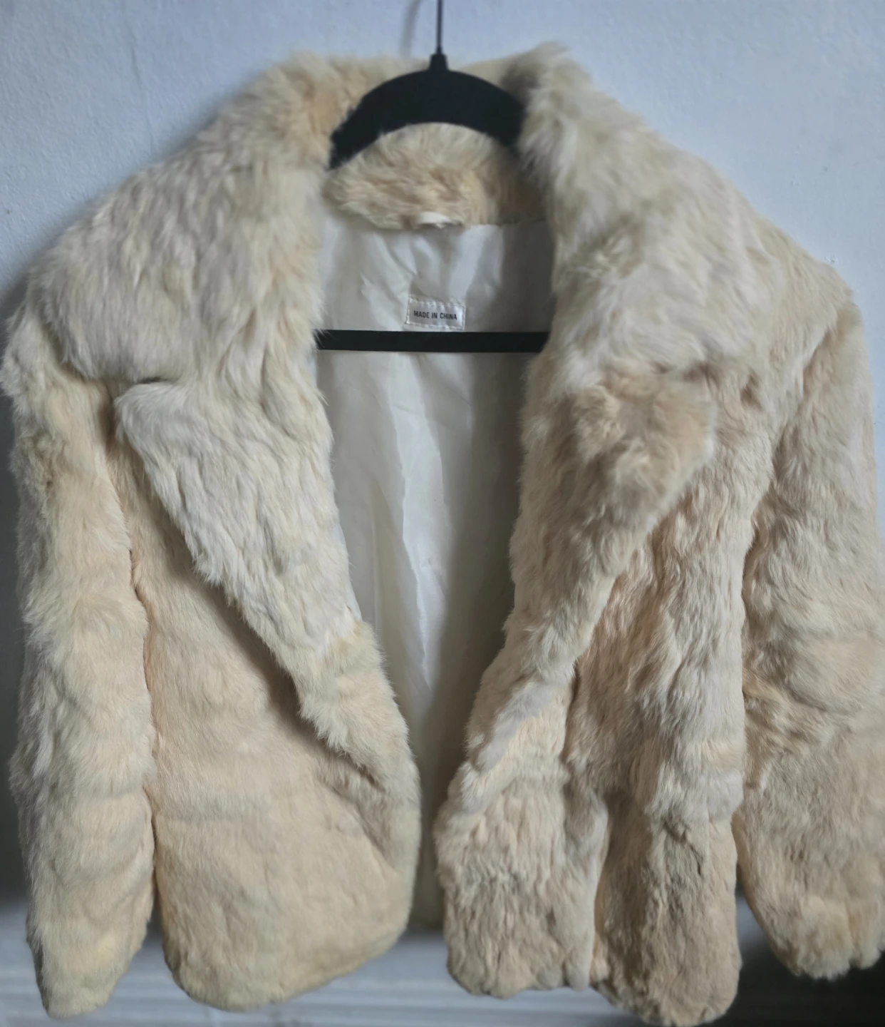 Cream Faux Fur Jacket - photo 3