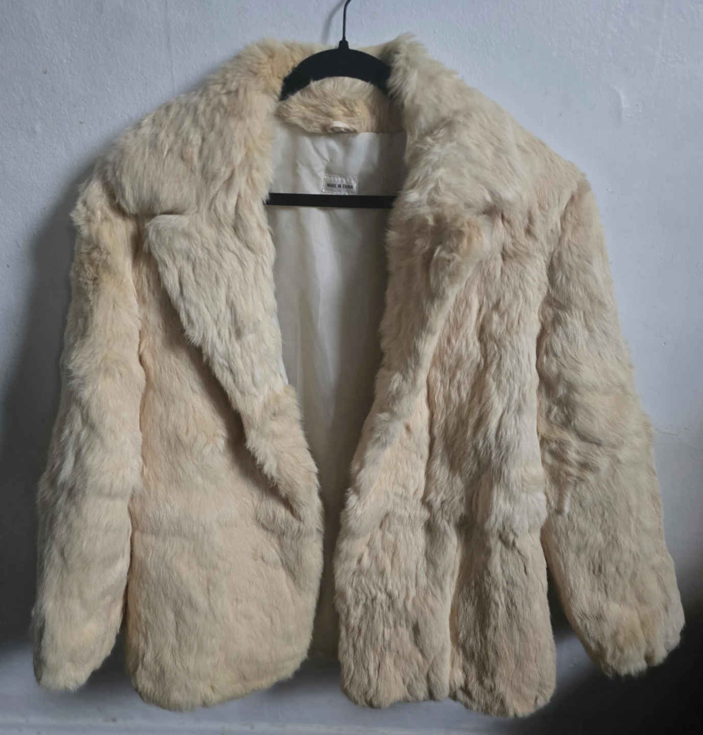 Cream Faux Fur Jacket - photo 5