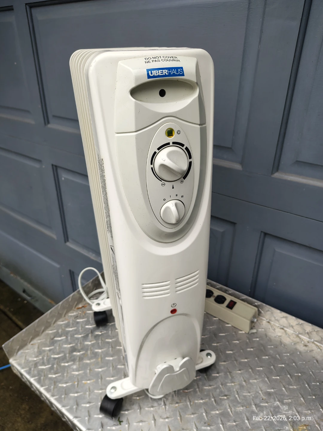 Modern Oil Radiant Space Heater 1500W