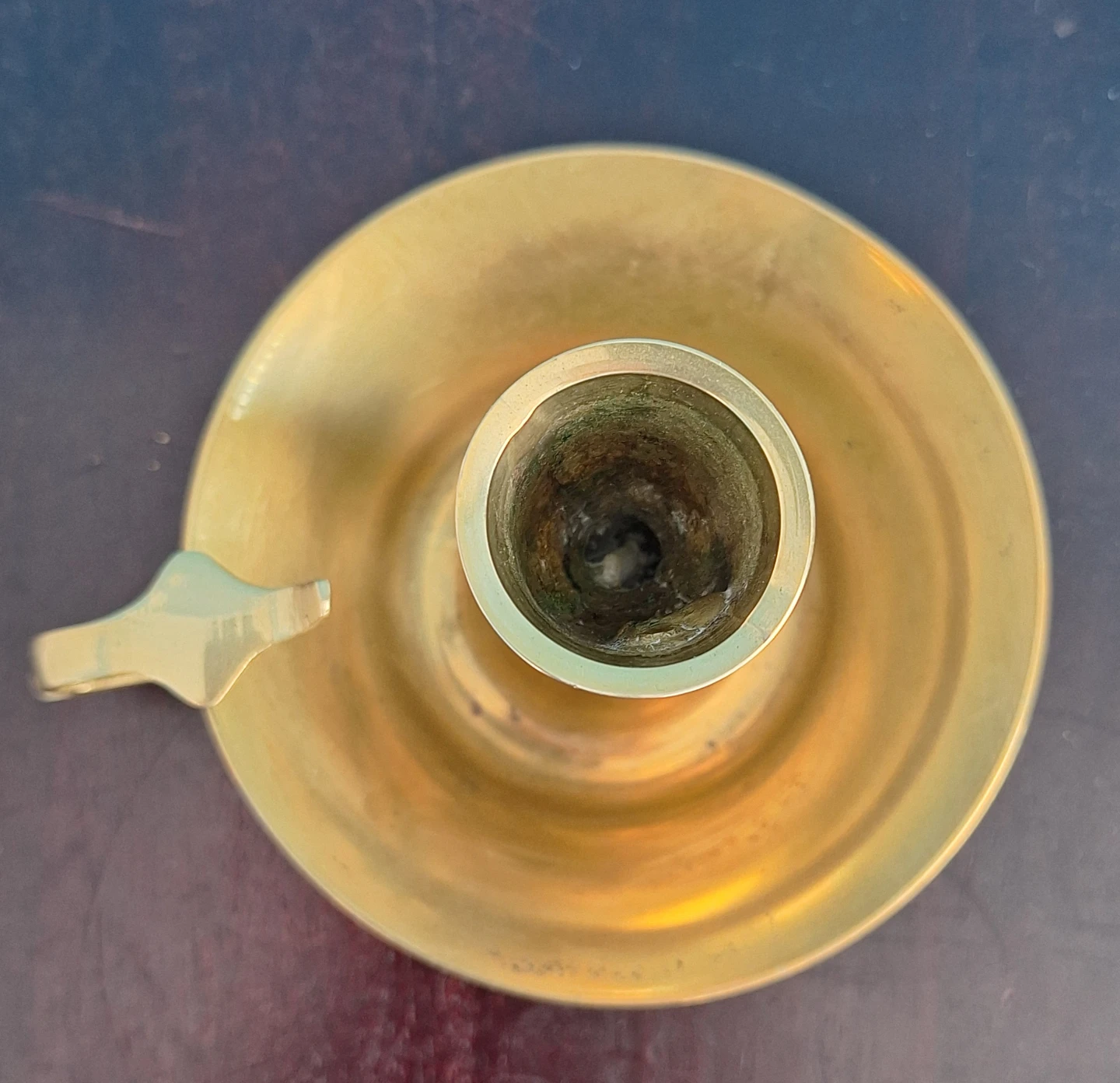 Vintage Brass Chamberstick Candle Holder - photo 4