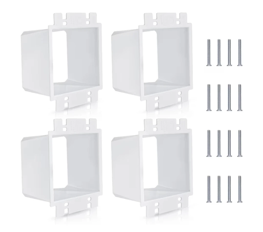 4pcs BE2-4 (2 Gang)with 16pcs Screws Power