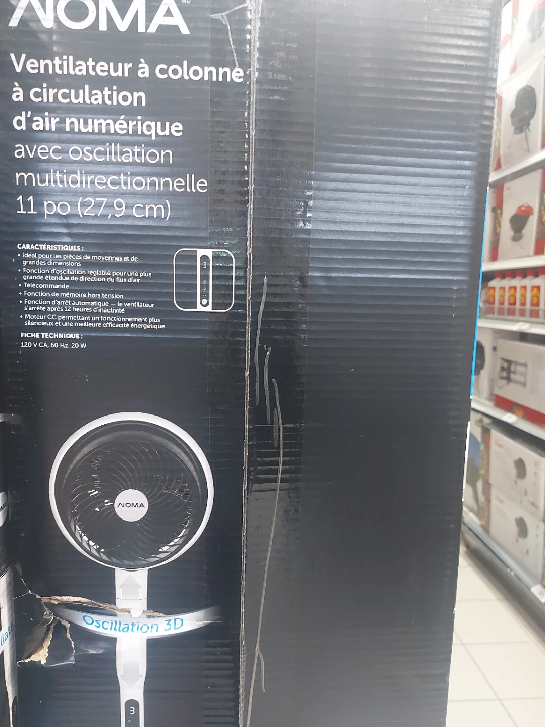 NOMA 11" Digital Air Circulating Fan - photo 3