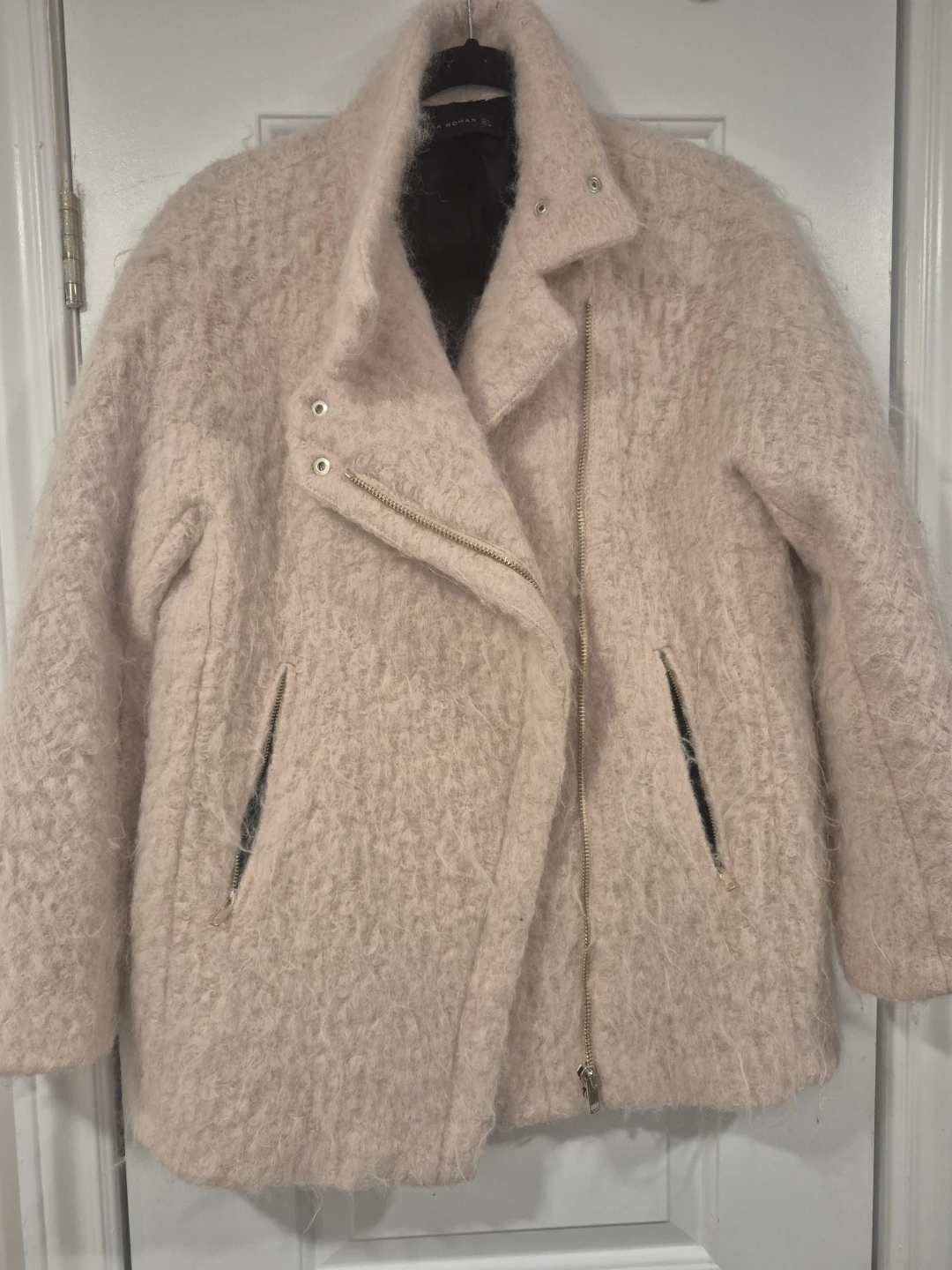 Pink Moto Jacket zara