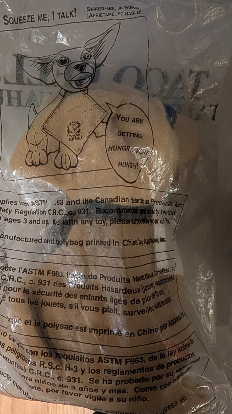 Taco Bell Talking Chihuahua Plush Toy - photo 4