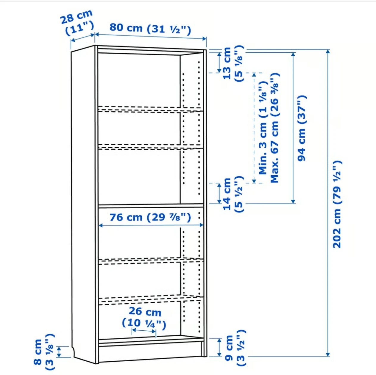 IKEA BILLY Bookcase - Black - photo 2