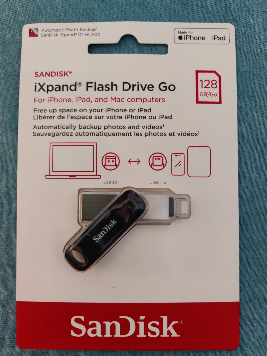 SanDisk iXpand Flash Drive Go 128GB
