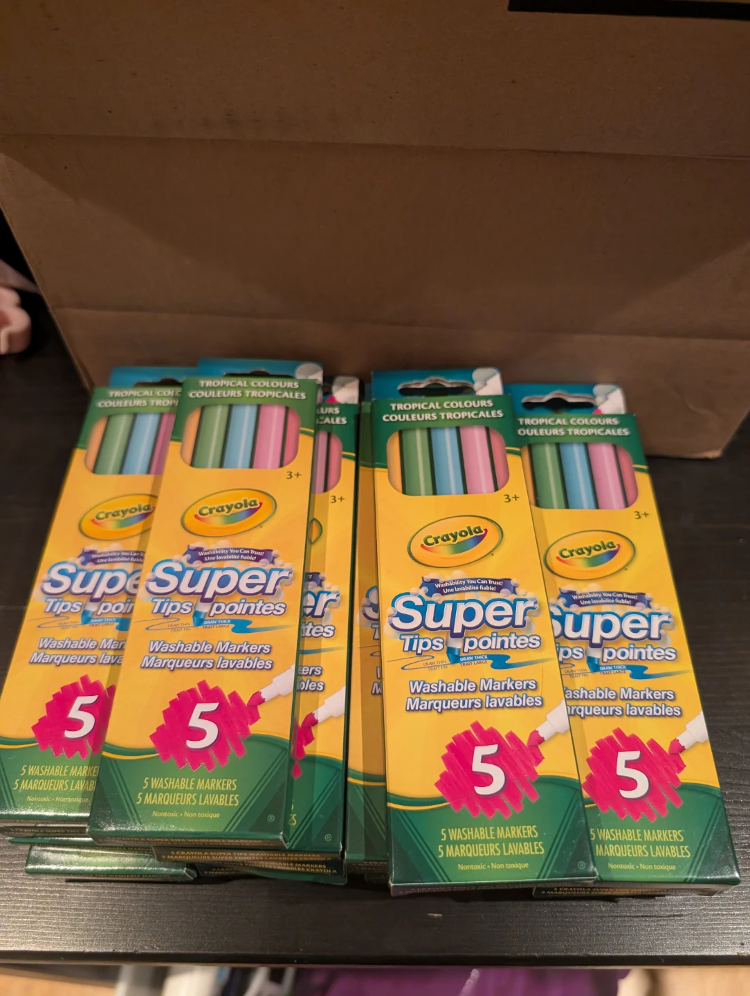 Crayola Super Tips Washable Markers - Tropical Colours (5 Count)