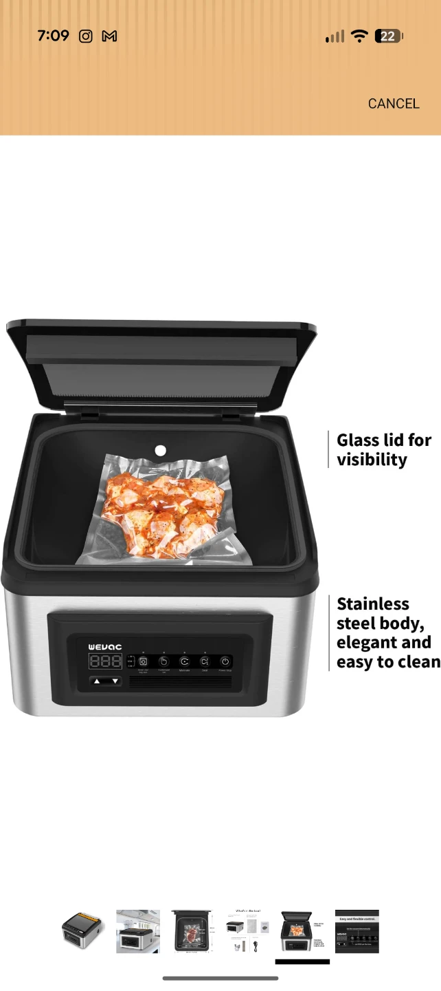Wevac Chamber Vacuum Sealer CV12 - photo 5