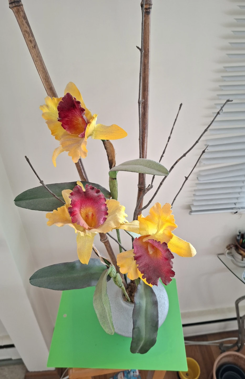 Silk Orchid Floral Arrangement🥕 - photo 4