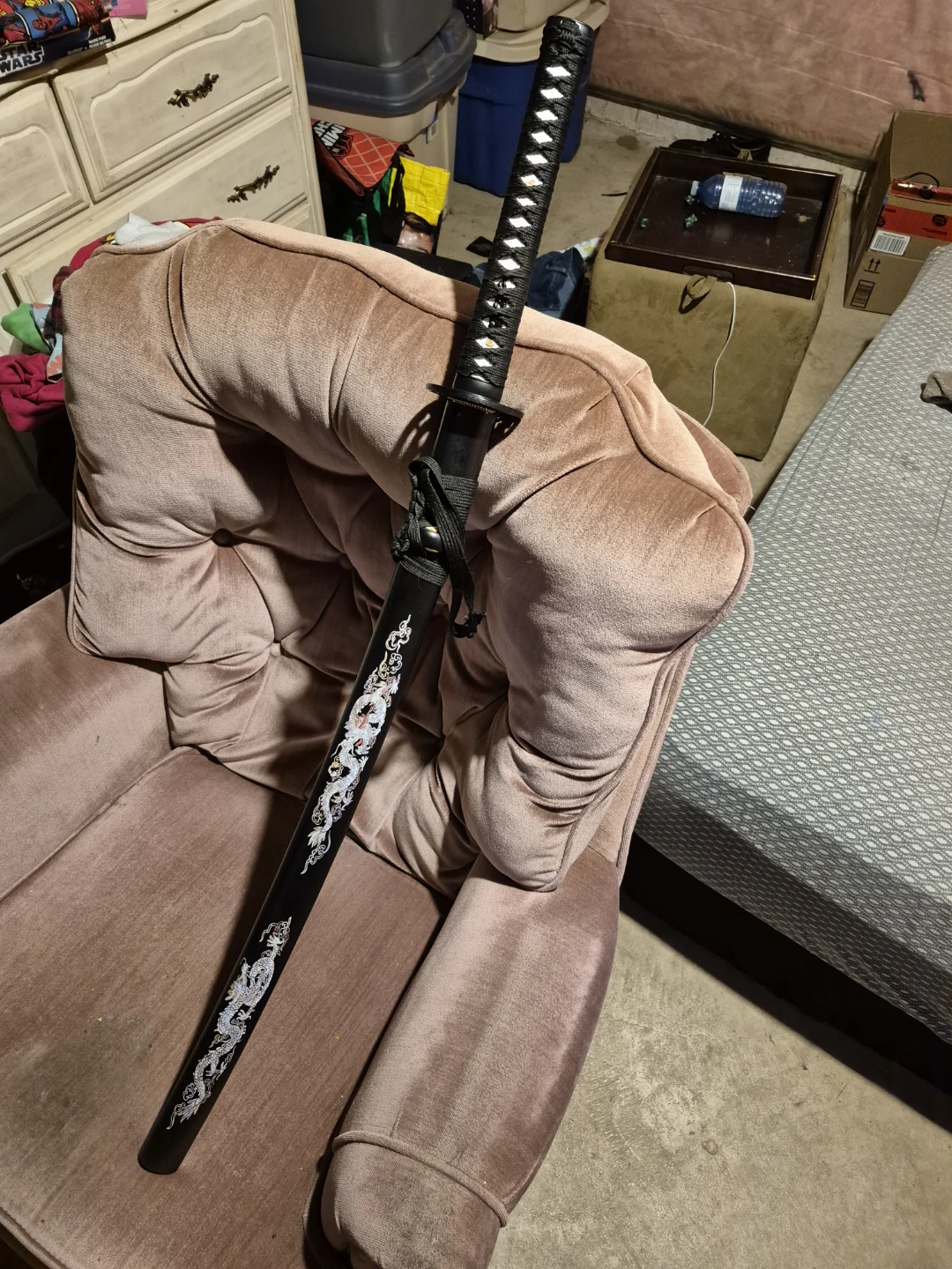 Decorative Katana Sword with Dragon Design