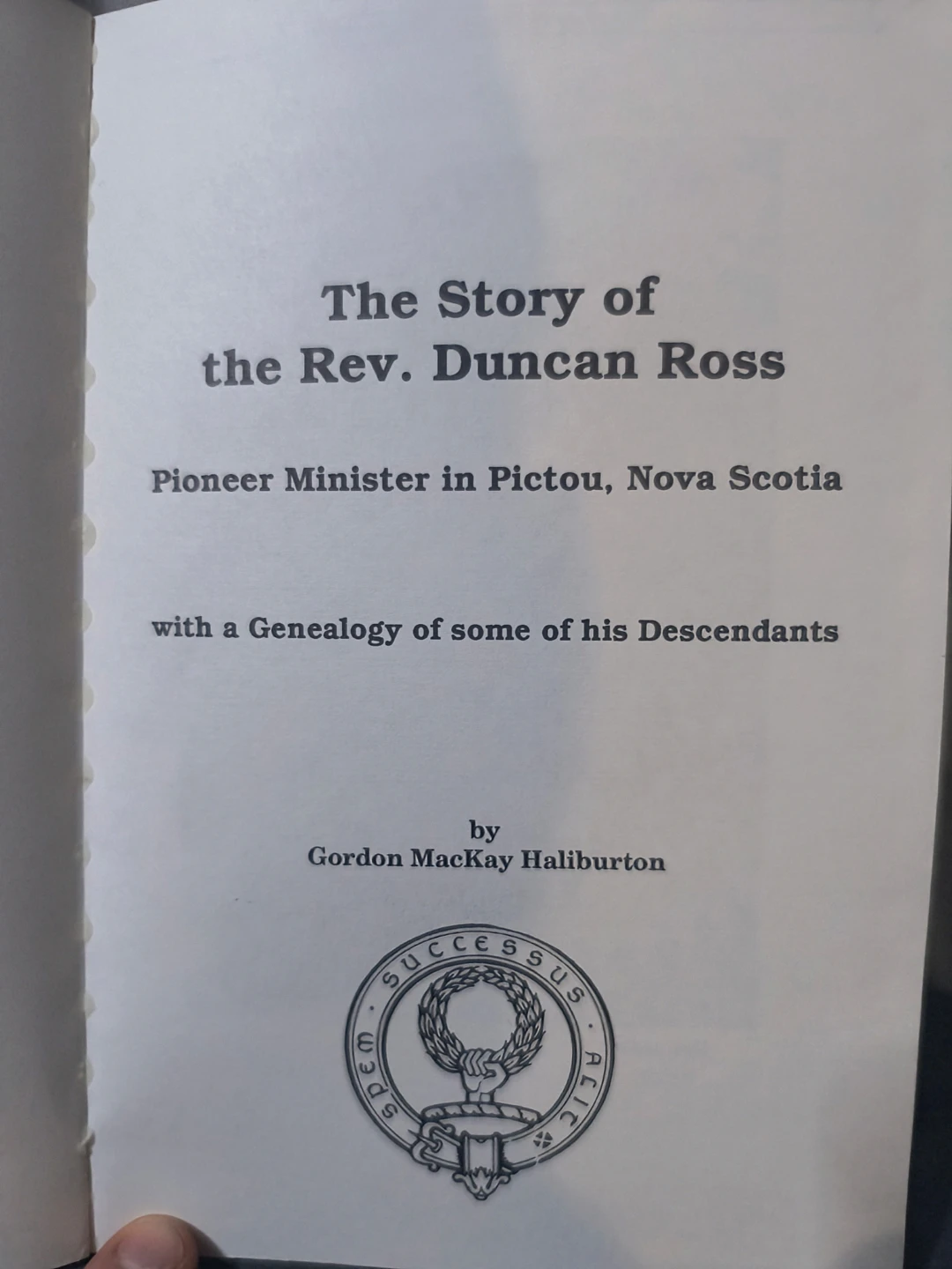 Rev. Duncan Ross Pioneer Minister in Pictou, N.S. - photo 3