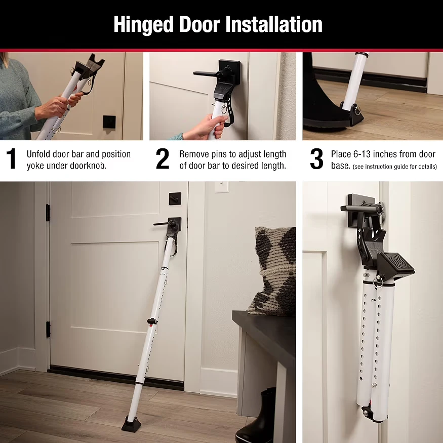Master Lock Compact Door Stopper Security Bar - photo 5