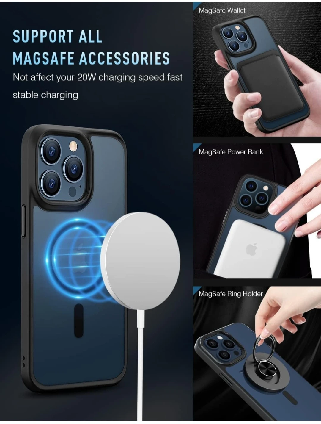 Magnetic Case for iPhone 13 Pro Case ...New - photo 4